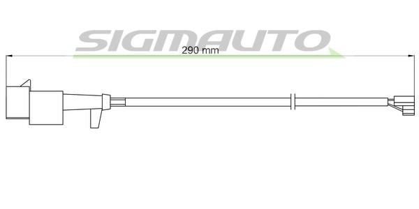 Sigmauto WI0715 Warning contact, brake pad wear WI0715: Buy near me in Poland at 2407.PL - Good price!