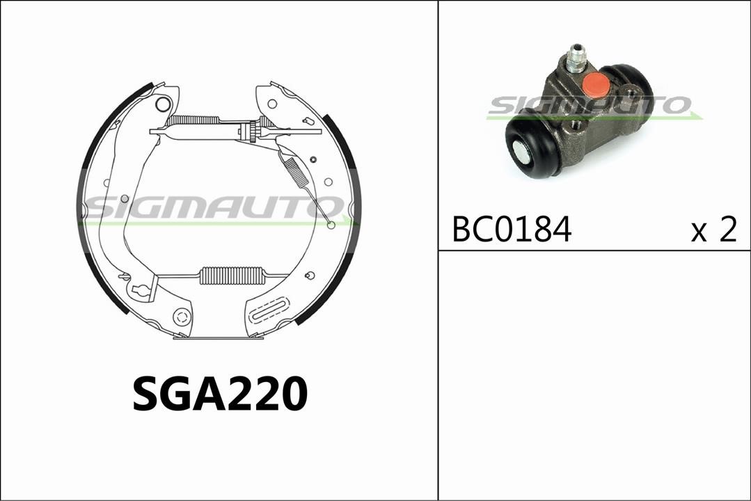 Sigmauto SGA220 Bremsbackensatz SGA220: Kaufen Sie zu einem guten Preis in Polen bei 2407.PL!