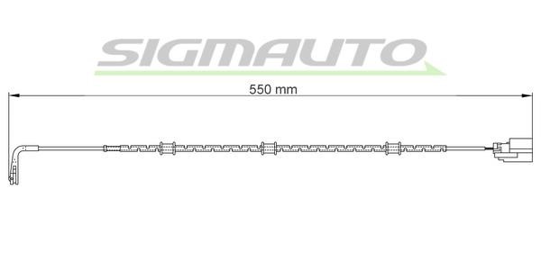 Sigmauto WI0758 Warning contact, brake pad wear WI0758: Buy near me in Poland at 2407.PL - Good price!