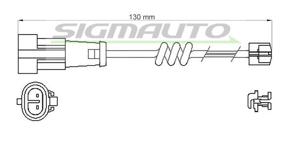 Sigmauto WI0714 Warning contact, brake pad wear WI0714: Buy near me in Poland at 2407.PL - Good price!