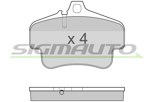 Sigmauto SPB180 Brake Pad Set, disc brake SPB180: Buy near me in Poland at 2407.PL - Good price!