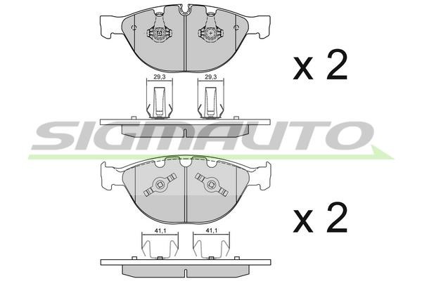 Sigmauto SPB095 Brake Pad Set, disc brake SPB095: Buy near me in Poland at 2407.PL - Good price!