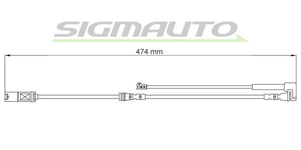 Sigmauto WI0797 Warning contact, brake pad wear WI0797: Buy near me in Poland at 2407.PL - Good price!