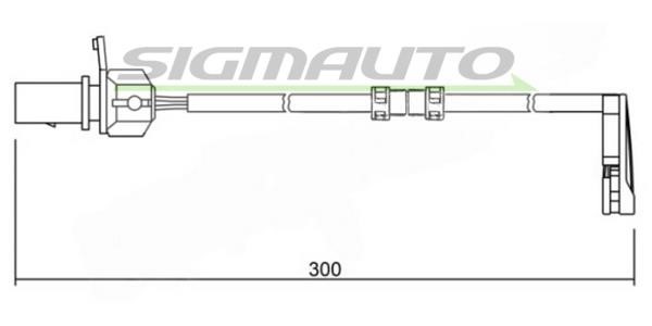 Sigmauto WI0733 Warning contact, brake pad wear WI0733: Buy near me in Poland at 2407.PL - Good price!