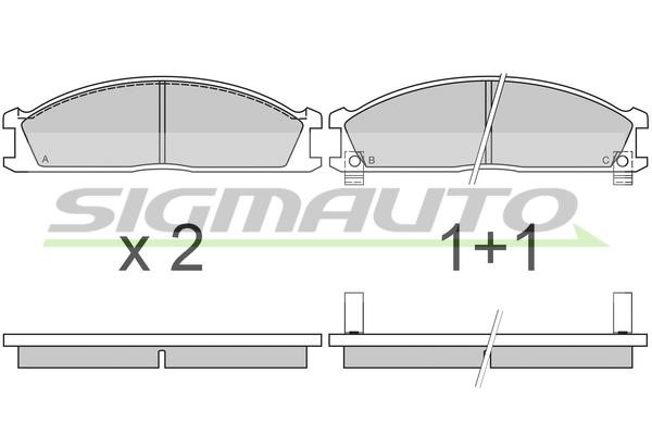 Sigmauto SPA370 Гальмівні колодки, комплект SPA370: Приваблива ціна - Купити у Польщі на 2407.PL!