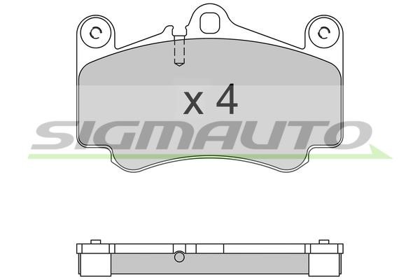 Sigmauto SPB572 Brake Pad Set, disc brake SPB572: Buy near me in Poland at 2407.PL - Good price!