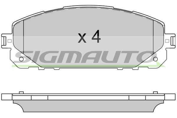 Sigmauto SPB605 Brake Pad Set, disc brake SPB605: Buy near me in Poland at 2407.PL - Good price!