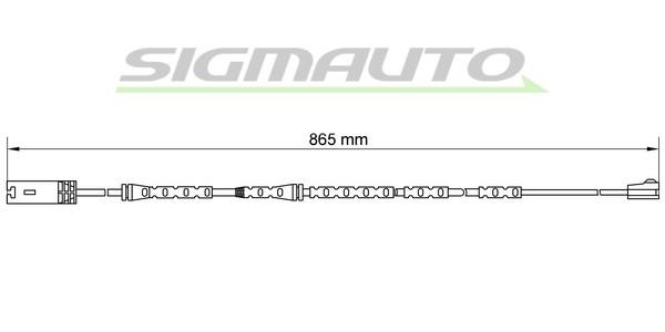 Sigmauto WI0675 Czujnik zużycia klocków hamulcowych WI0675: Dobra cena w Polsce na 2407.PL - Kup Teraz!