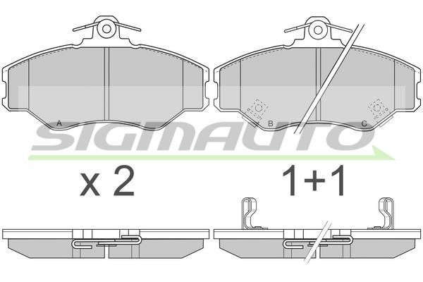 Sigmauto SPA708 Brake Pad Set, disc brake SPA708: Buy near me in Poland at 2407.PL - Good price!