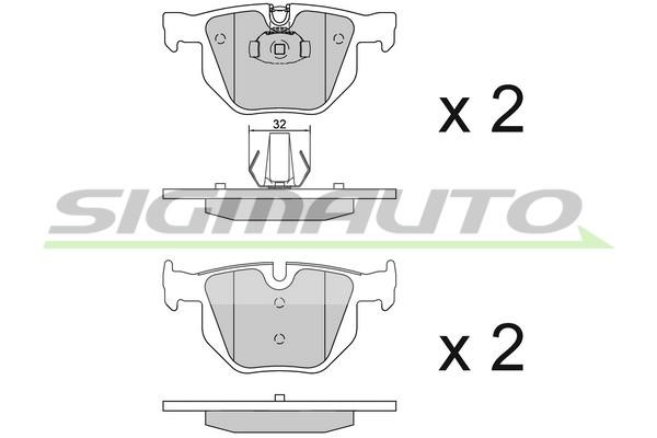 Sigmauto SPB102 Brake Pad Set, disc brake SPB102: Buy near me in Poland at 2407.PL - Good price!