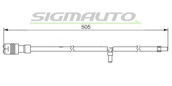 Sigmauto WI0576 Warning contact, brake pad wear WI0576: Buy near me in Poland at 2407.PL - Good price!