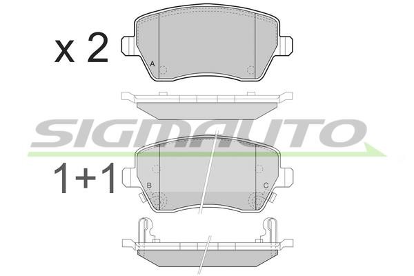 Sigmauto SPB495 Scheibenbremsbeläge, Set SPB495: Kaufen Sie zu einem guten Preis in Polen bei 2407.PL!