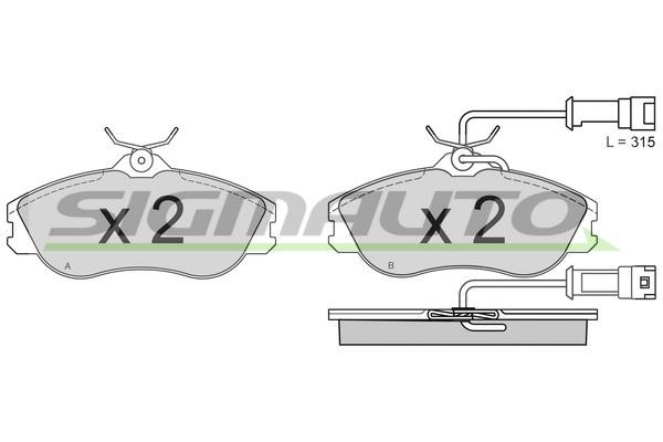 Sigmauto SPA382 Brake Pad Set, disc brake SPA382: Buy near me in Poland at 2407.PL - Good price!