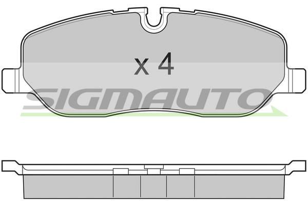 Sigmauto SPB206 Brake Pad Set, disc brake SPB206: Buy near me in Poland at 2407.PL - Good price!