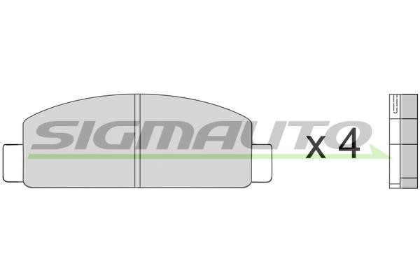 Sigmauto SPA218 Brake Pad Set, disc brake SPA218: Buy near me in Poland at 2407.PL - Good price!