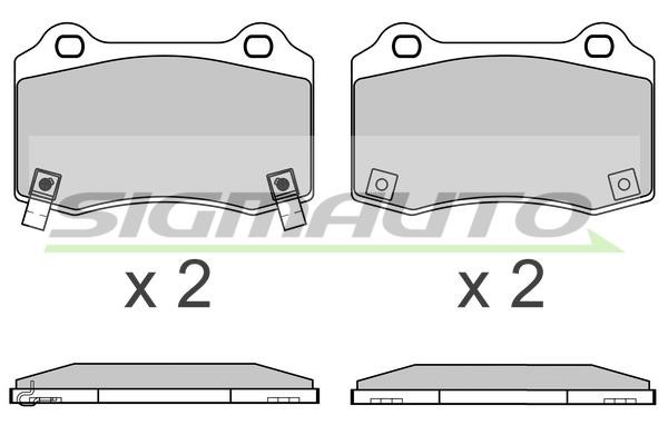 Sigmauto SPB649 Brake Pad Set, disc brake SPB649: Buy near me in Poland at 2407.PL - Good price!