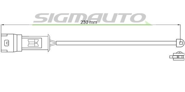 Sigmauto WI0575 Warning contact, brake pad wear WI0575: Buy near me in Poland at 2407.PL - Good price!