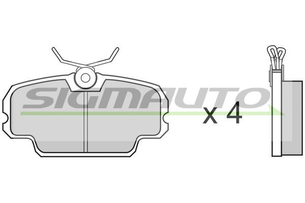 Sigmauto SPA226 Brake Pad Set, disc brake SPA226: Buy near me in Poland at 2407.PL - Good price!