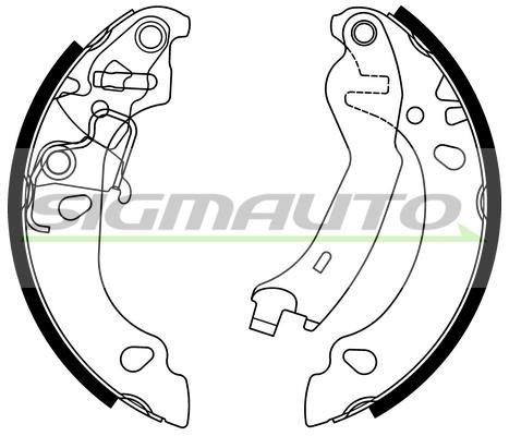 Sigmauto SFA151 Brake shoe set SFA151: Buy near me in Poland at 2407.PL - Good price!