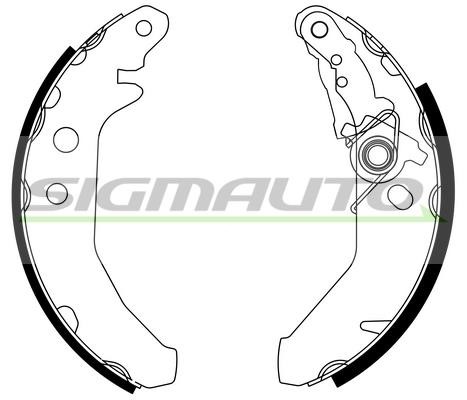 Sigmauto SFA225-1 Brake shoe set SFA2251: Buy near me in Poland at 2407.PL - Good price!