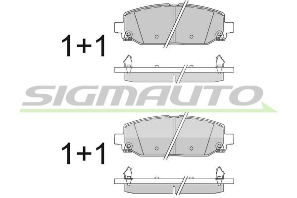 Sigmauto SPB829 Brake Pad Set, disc brake SPB829: Buy near me in Poland at 2407.PL - Good price!