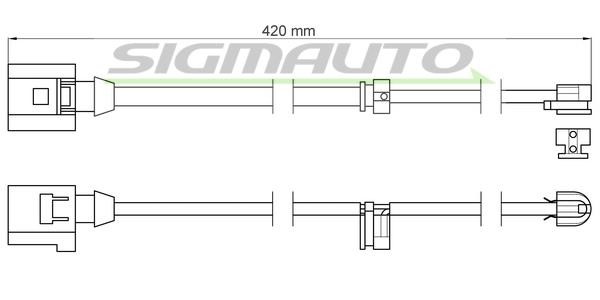 Sigmauto WI0614 Warning contact, brake pad wear WI0614: Buy near me in Poland at 2407.PL - Good price!