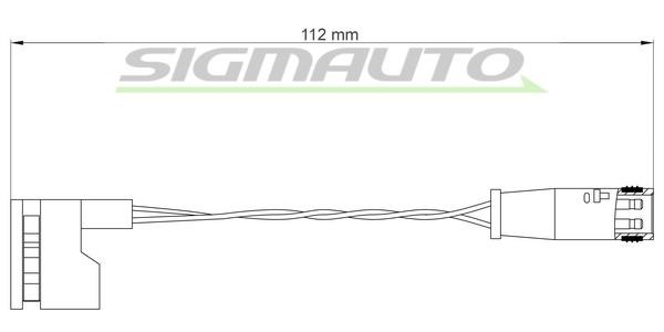 Sigmauto WI0748 Warning contact, brake pad wear WI0748: Buy near me in Poland at 2407.PL - Good price!