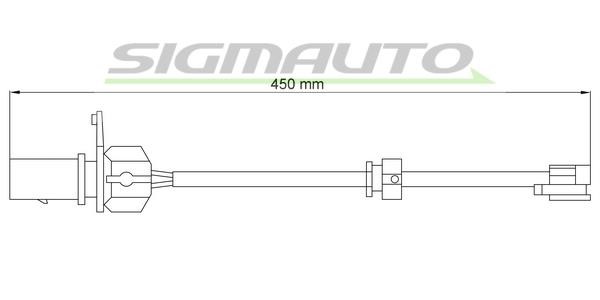 Sigmauto WI0777 Warning contact, brake pad wear WI0777: Buy near me in Poland at 2407.PL - Good price!