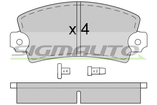 Sigmauto SPA026 Scheibenbremsbeläge, Set SPA026: Kaufen Sie zu einem guten Preis in Polen bei 2407.PL!