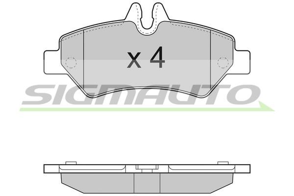 Sigmauto SPB293TR Brake Pad Set, disc brake SPB293TR: Buy near me in Poland at 2407.PL - Good price!