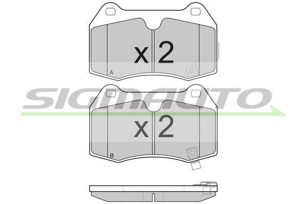 Sigmauto SPB165 Brake Pad Set, disc brake SPB165: Buy near me in Poland at 2407.PL - Good price!