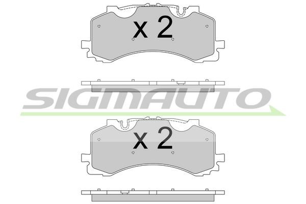 Sigmauto SPB776 Brake Pad Set, disc brake SPB776: Buy near me in Poland at 2407.PL - Good price!