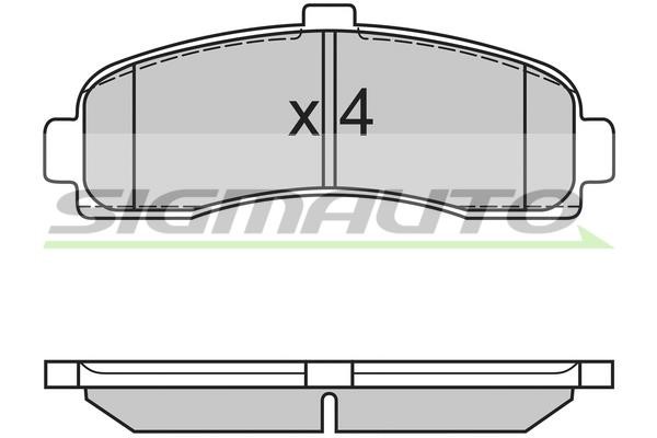 Sigmauto SPA563 Brake Pad Set, disc brake SPA563: Buy near me in Poland at 2407.PL - Good price!