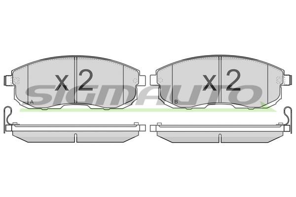 Sigmauto SPB342 Scheibenbremsbeläge, Set SPB342: Kaufen Sie zu einem guten Preis in Polen bei 2407.PL!