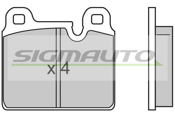 Sigmauto SPA636 Brake Pad Set, disc brake SPA636: Buy near me in Poland at 2407.PL - Good price!