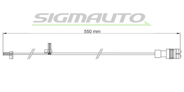 Sigmauto WI0707 Warning contact, brake pad wear WI0707: Buy near me in Poland at 2407.PL - Good price!