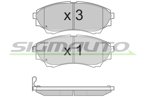 Sigmauto SPB232 Scheibenbremsbeläge, Set SPB232: Kaufen Sie zu einem guten Preis in Polen bei 2407.PL!