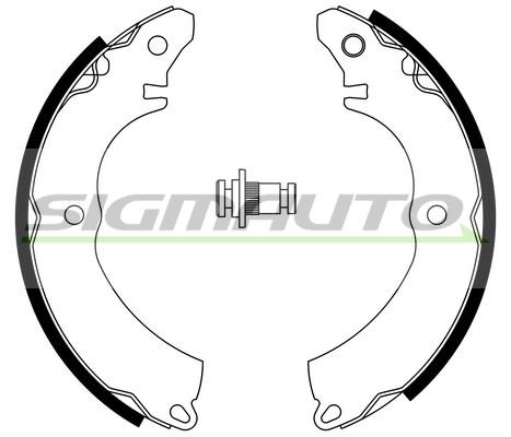 Sigmauto SFA828 Brake shoe set SFA828: Buy near me in Poland at 2407.PL - Good price!