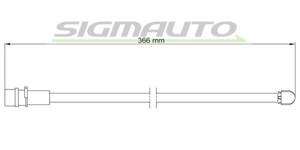 Sigmauto WI0554 Warning contact, brake pad wear WI0554: Buy near me in Poland at 2407.PL - Good price!