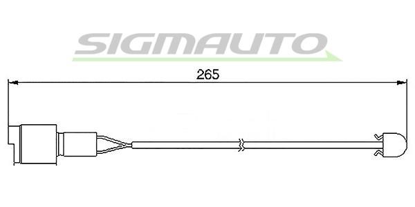 Sigmauto WI0502 Warning contact, brake pad wear WI0502: Buy near me in Poland at 2407.PL - Good price!