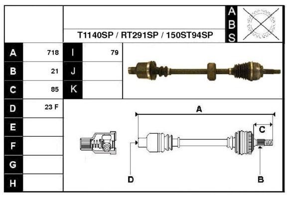 Technik'a 38150SP Wał napędowy 38150SP: Atrakcyjna cena w Polsce na 2407.PL - Zamów teraz!