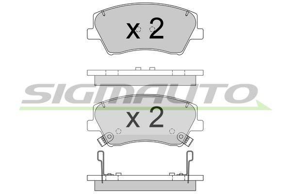 Sigmauto SPB766 Brake Pad Set, disc brake SPB766: Buy near me in Poland at 2407.PL - Good price!
