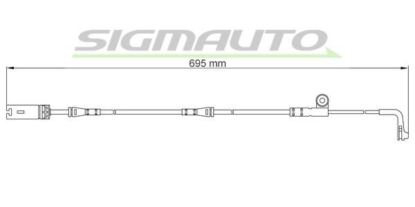 Sigmauto WI0636 Warning contact, brake pad wear WI0636: Buy near me in Poland at 2407.PL - Good price!