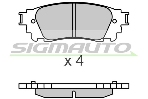 Sigmauto SPB704 Brake Pad Set, disc brake SPB704: Buy near me in Poland at 2407.PL - Good price!