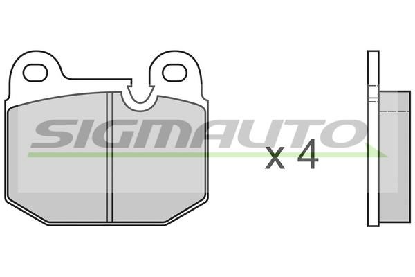 Sigmauto SPA144 Brake Pad Set, disc brake SPA144: Buy near me in Poland at 2407.PL - Good price!