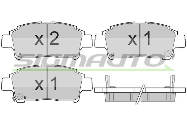 Sigmauto SPA839 Brake Pad Set, disc brake SPA839: Buy near me in Poland at 2407.PL - Good price!