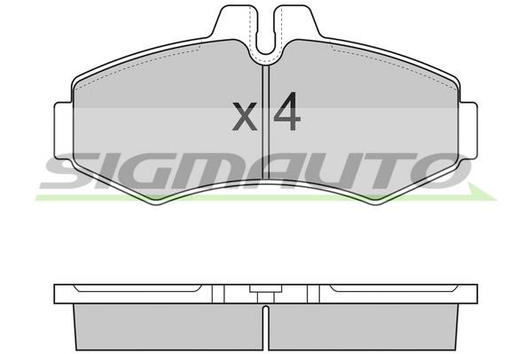 Sigmauto SPA821 Brake Pad Set, disc brake SPA821: Buy near me in Poland at 2407.PL - Good price!