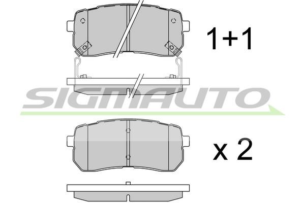 Sigmauto SPB337 Brake Pad Set, disc brake SPB337: Buy near me at 2407.PL in Poland at an Affordable price!