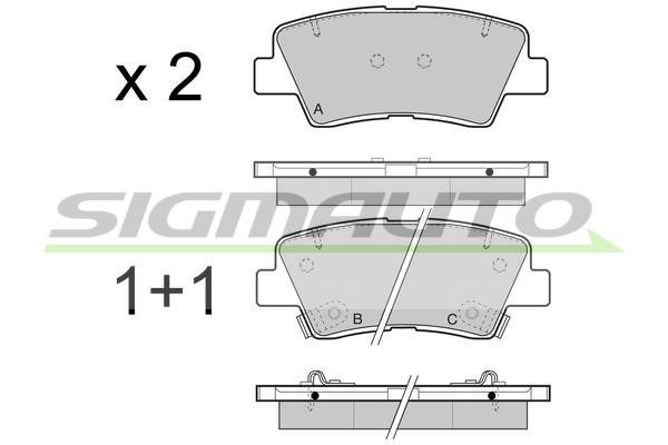 Sigmauto SPB471 Brake Pad Set, disc brake SPB471: Buy near me in Poland at 2407.PL - Good price!