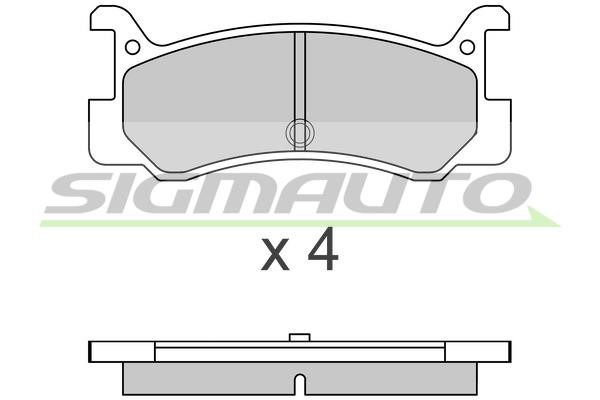 Sigmauto SPA328 Гальмівні колодки, комплект SPA328: Приваблива ціна - Купити у Польщі на 2407.PL!